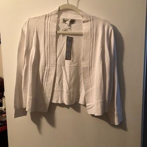 Evan Picone Women’s White Sweater Large NWT